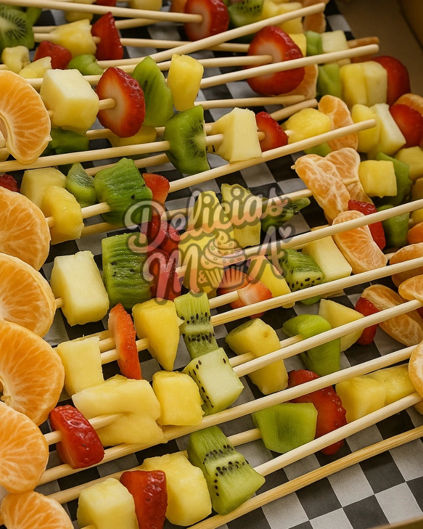 Brochetas de fruta
